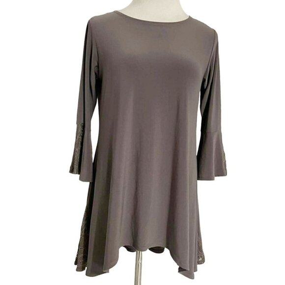 Sympli  6  Top Blouse Slinky Liquid Tunic - Picture 1 of 7